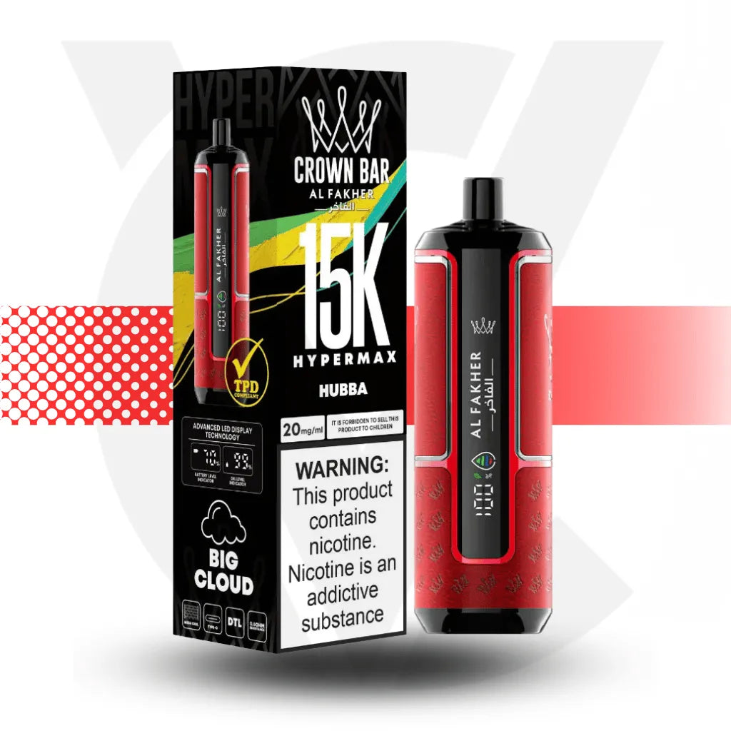 Al Fakher Crown Bar 15k Disposable Vape - Hubba l Cloud Vapez UK