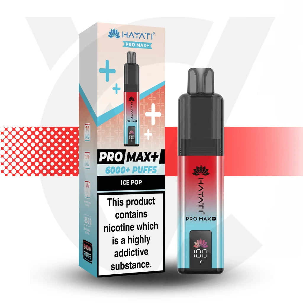 Hayati Pro Max + 6000 Disposable Vape - Ice Pop | Cloud Vapez UK