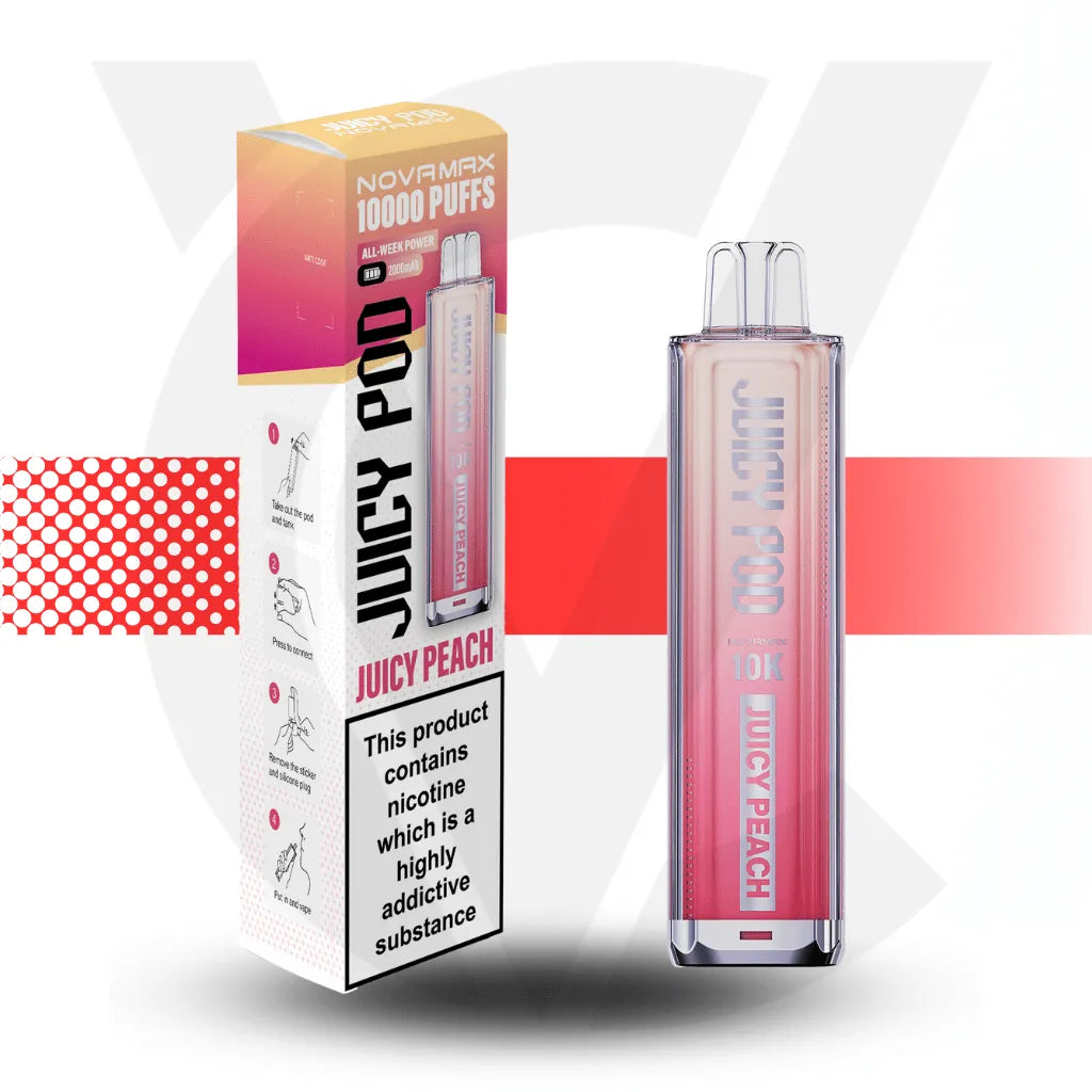 Juicy Pod 10K Prefilled Pod Kit - Juicy Peach | Cloud Vapez UK