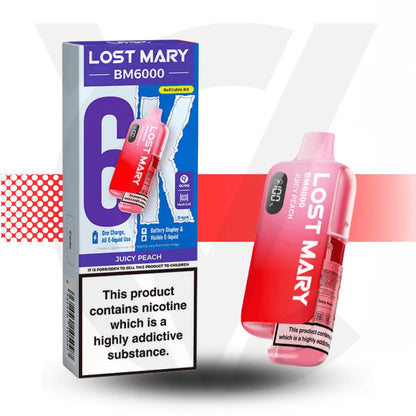 Lost Mary BM6000 Prefilled Pod Kit - Juicy Peach | Cloud Vapez UK