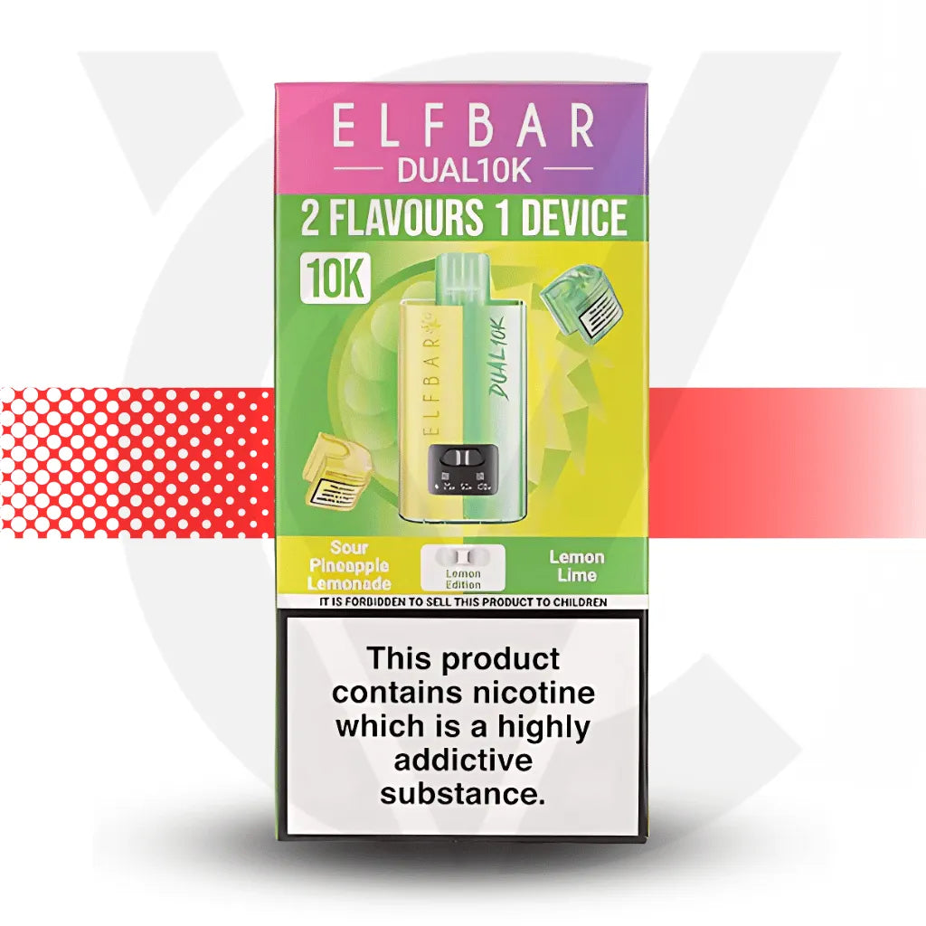 Elf Bar Dual 10K Pod Kit - Lemon Edition | Cloud Vapez UK
