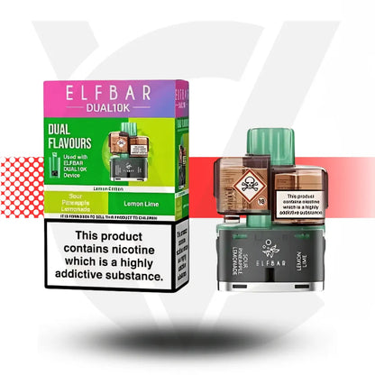 Elf Bar Dual 10K Refill Pack - Lemon Edition | Cloud Vapez UK