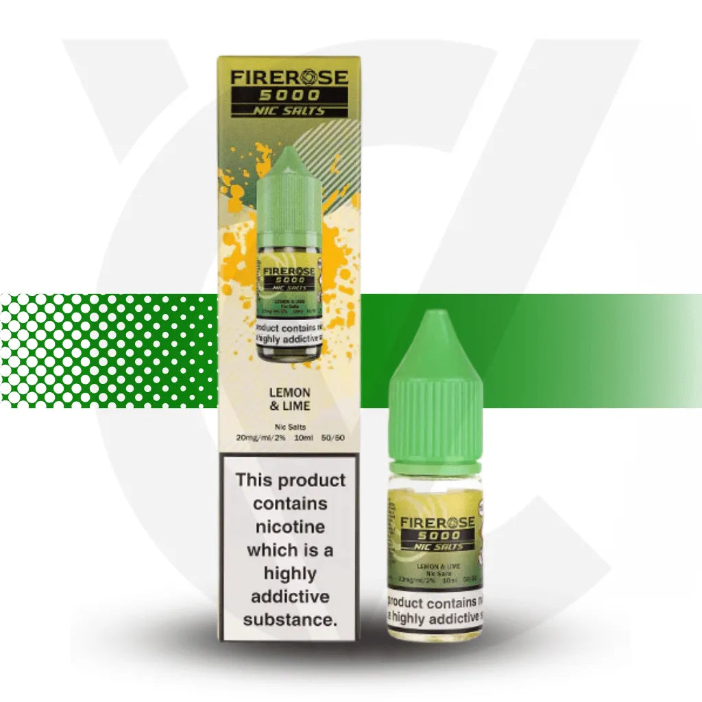 Elux Firerose 5000 20mg Nic Salt - Lemon Lime | Cloud Vapez UK