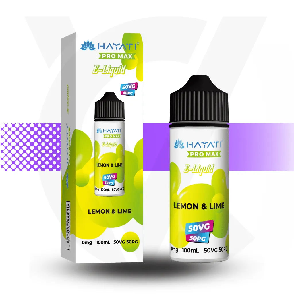 Hayati Pro Max 100ml E-Liquid - Lemon Lime l Cloud Vapez UK