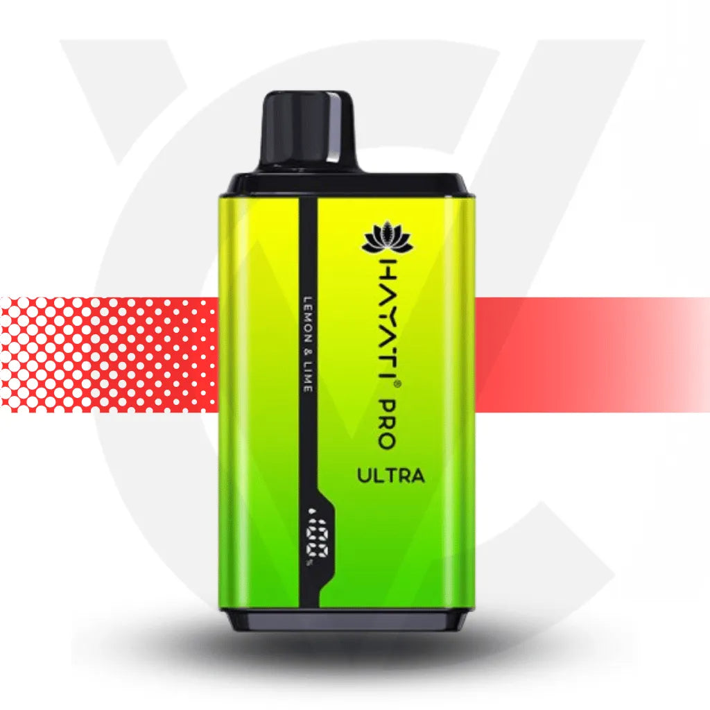 Hayati Pro Ultra 15k Disposable Vape - Lemon Lime l Cloud Vapez UK