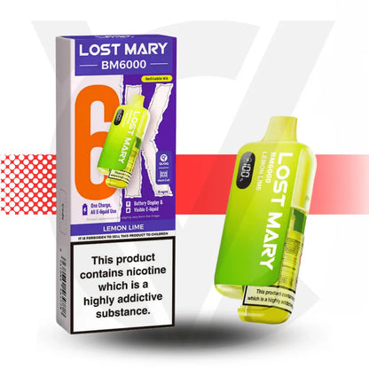 Lost Mary BM6000 Prefilled Pod Kit - Lemon Lime | Cloud Vapez UK