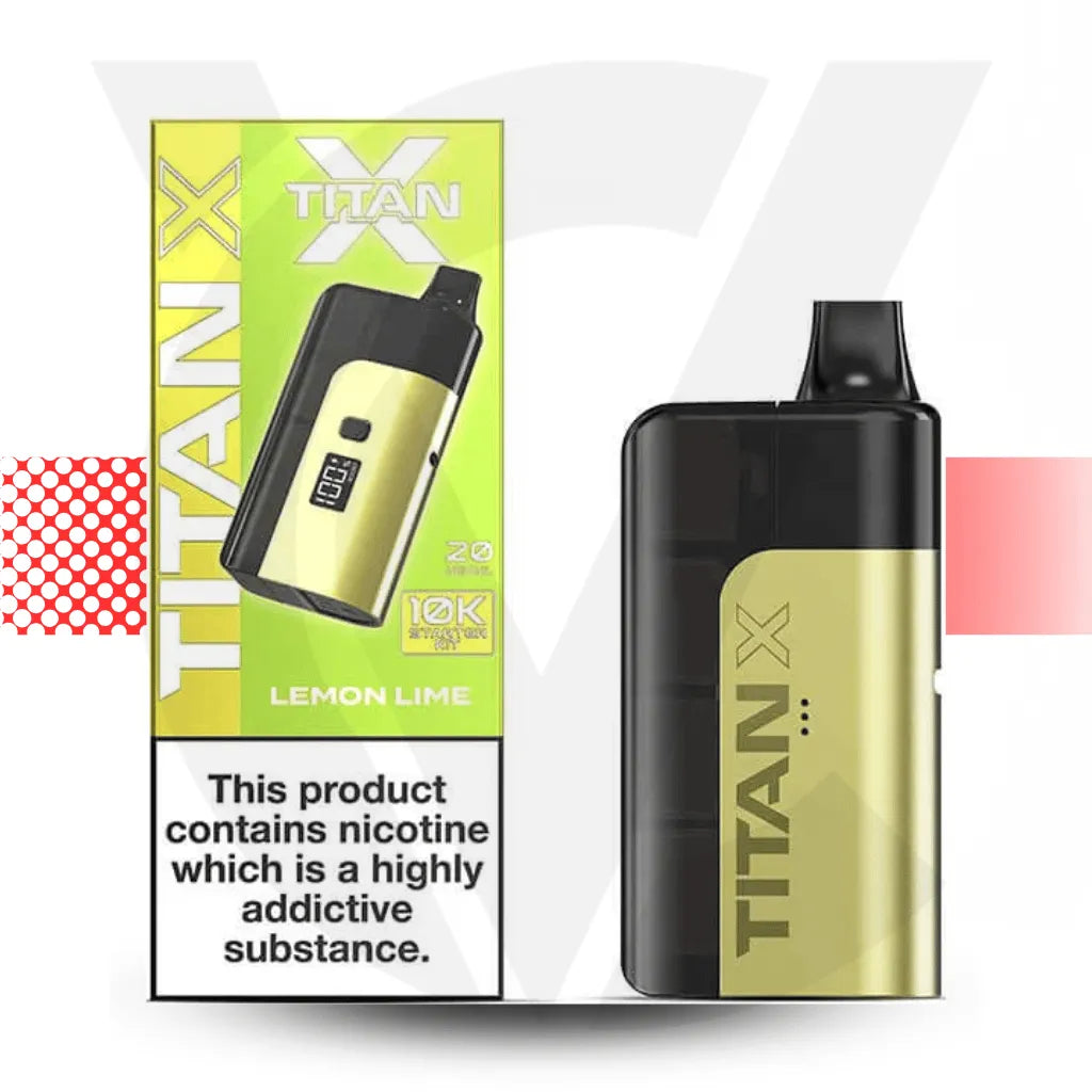 Titan X 10K Prefilled Pod Kit - Lemon Lime | Cloud Vapez UK