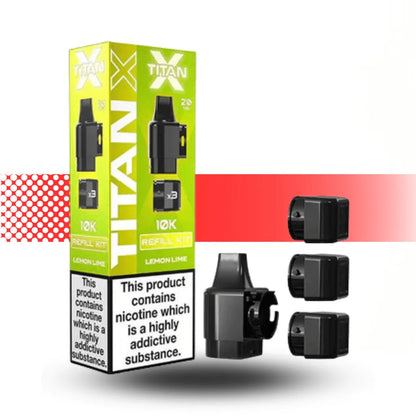Titan X 10K Prefilled Pod - Lemon Lime | Cloud Vapez UK