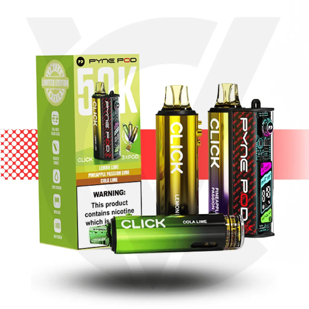 Pyne Pod Click 50K Disposable Pod Kit - Lime Edition | Cloud Vapez UK