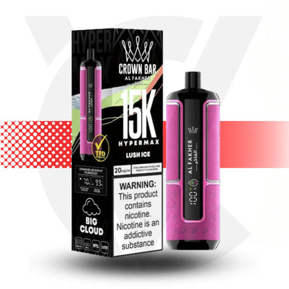 Al Fakher Crown Bar 15k Disposable Vape - Lush Ice l Cloud Vapez UK