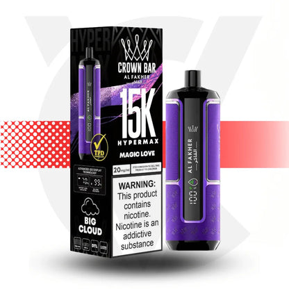 Al Fakher Crown Bar 15k Disposable Vape - Magic Love l Cloud Vapez UK