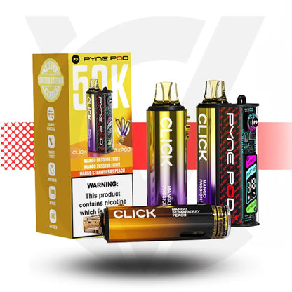 Pyne Pod Click 50K Disposable Pod Kit - Mango Edition | Cloud Vapez UK