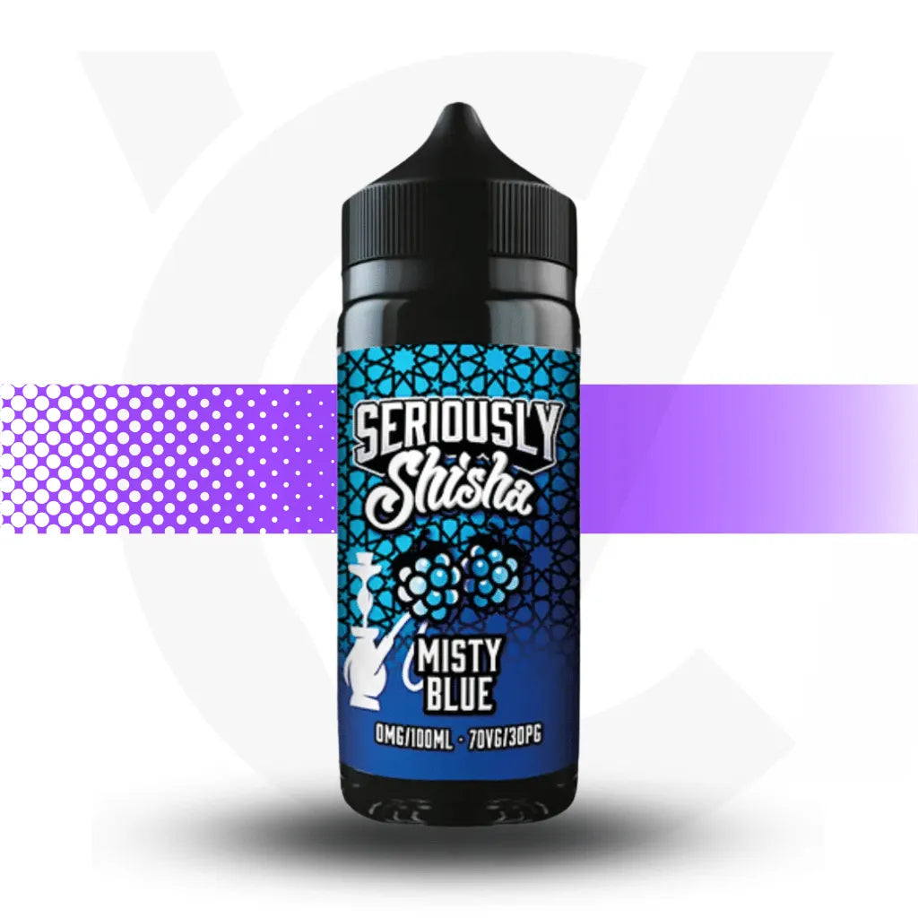 Seriously 100ml E-Liquid - Misty Blue - Shisha | Cloud Vapez UK