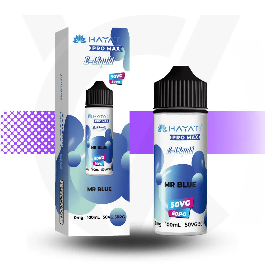 Hayati Pro Max 100ml E-Liquid - Mr Blue l Cloud Vapez UK