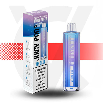 Juicy Pod 10K Prefilled Pod Kit - Mr Blue | Cloud Vapez UK