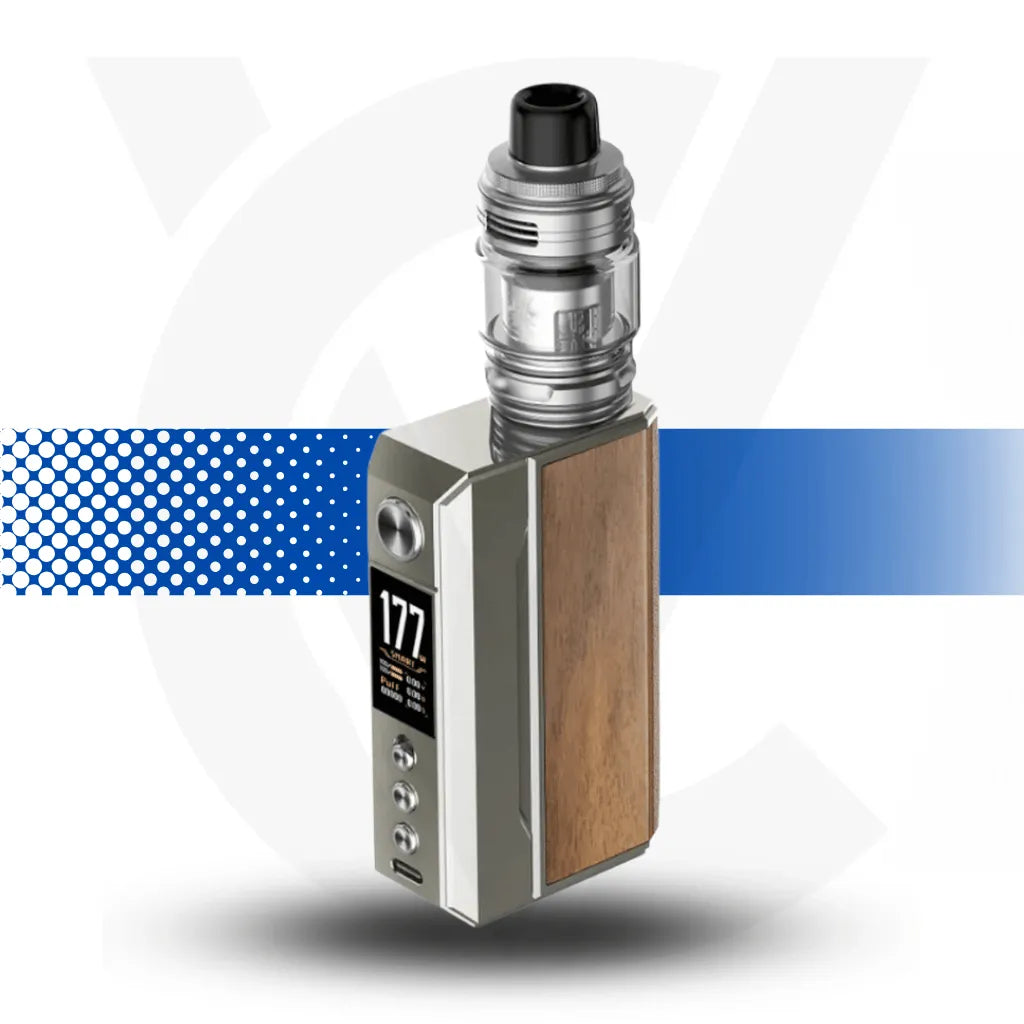 Voopoo Drag 4 Vape Kit - Pale Gold &amp; Walnut l Cloud Vapez UK