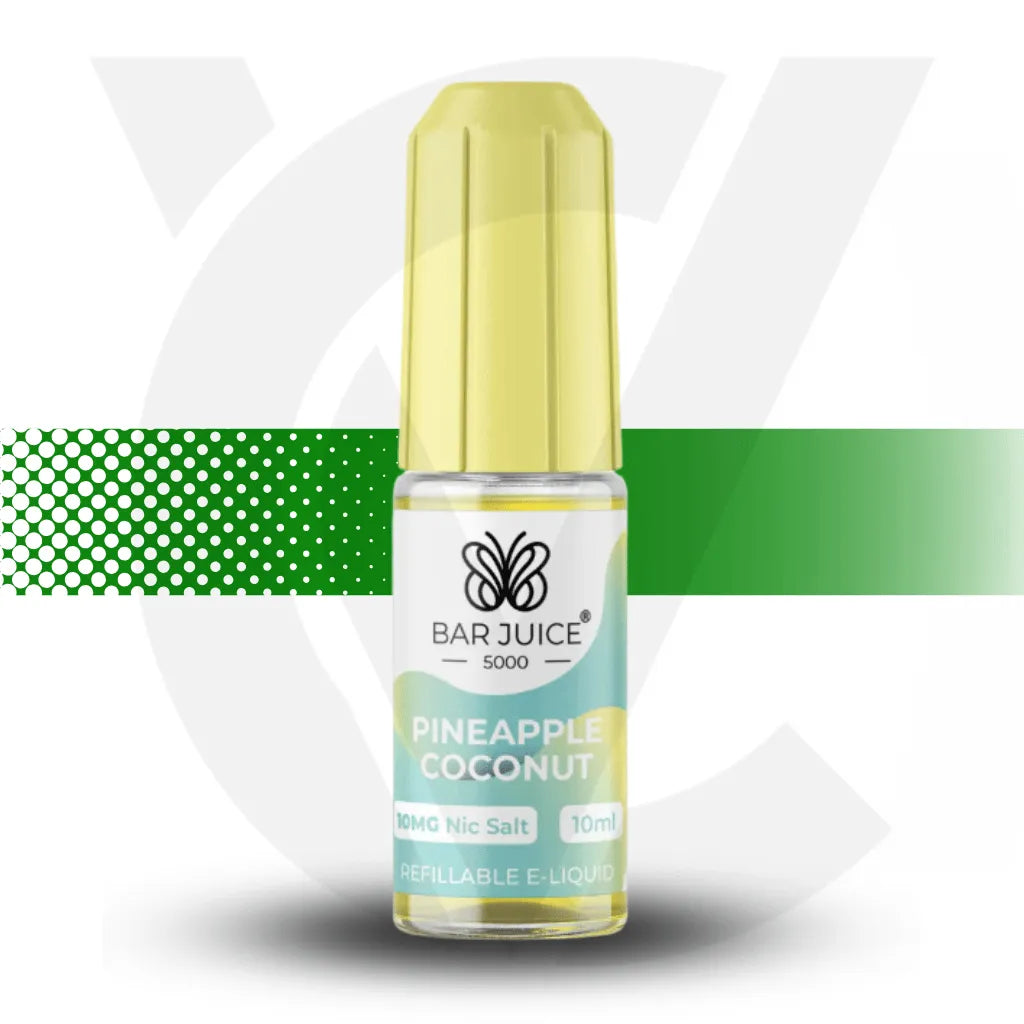 Bar Juice Nic Salt 10MG 10ml - Pineapple Coconut - Cloud Vapez UK