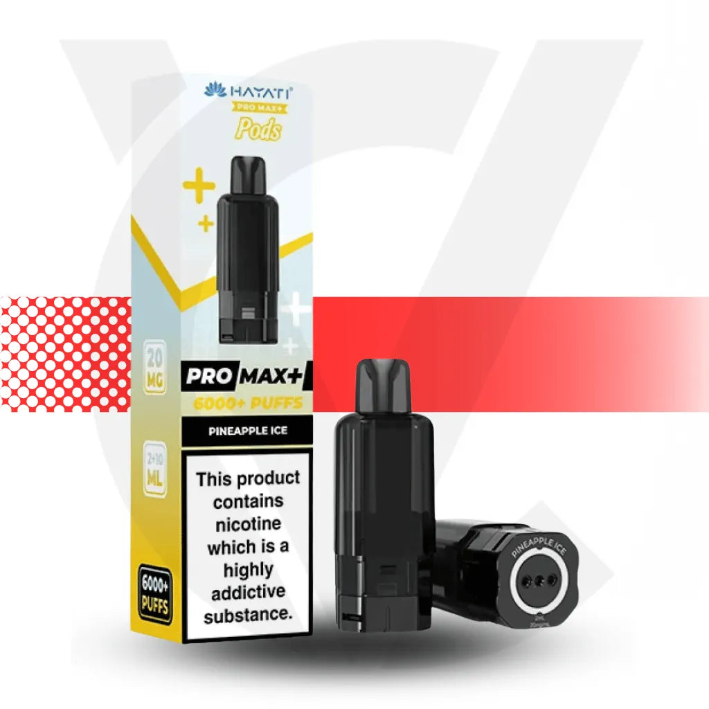 Hayati Pro Max Plus 6K Prefilled Pods Dual 10ml Pods, 20mg Nic Salt Cloud Vapez UK Hayati Pro Max Plus 6K Prefilled Pods Dual 10ml Pods, 20mg Nic Salt Cloud Vapez UK