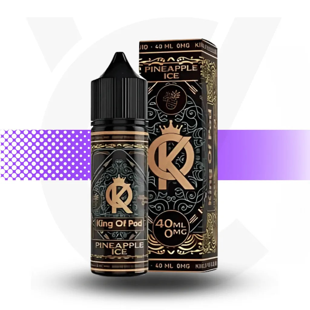 King Of Pod 40ml E-Liquid - Pineapple Ice | Cloud Vapez UK