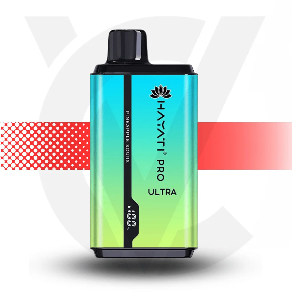 Hayati Pro Ultra 15k Disposable Vape - Pineapple Sours l Cloud Vapez UK