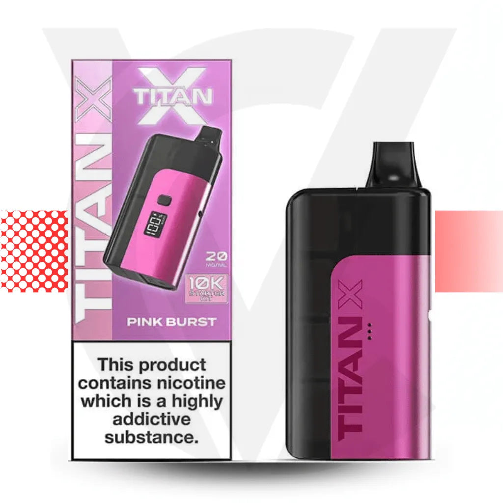 Titan X 10K Prefilled Pod Kit - Pink Burst | Cloud Vapez UK