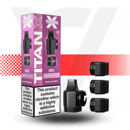 Titan X 10K Prefilled Pod - Pink Burst | Cloud Vapez UK