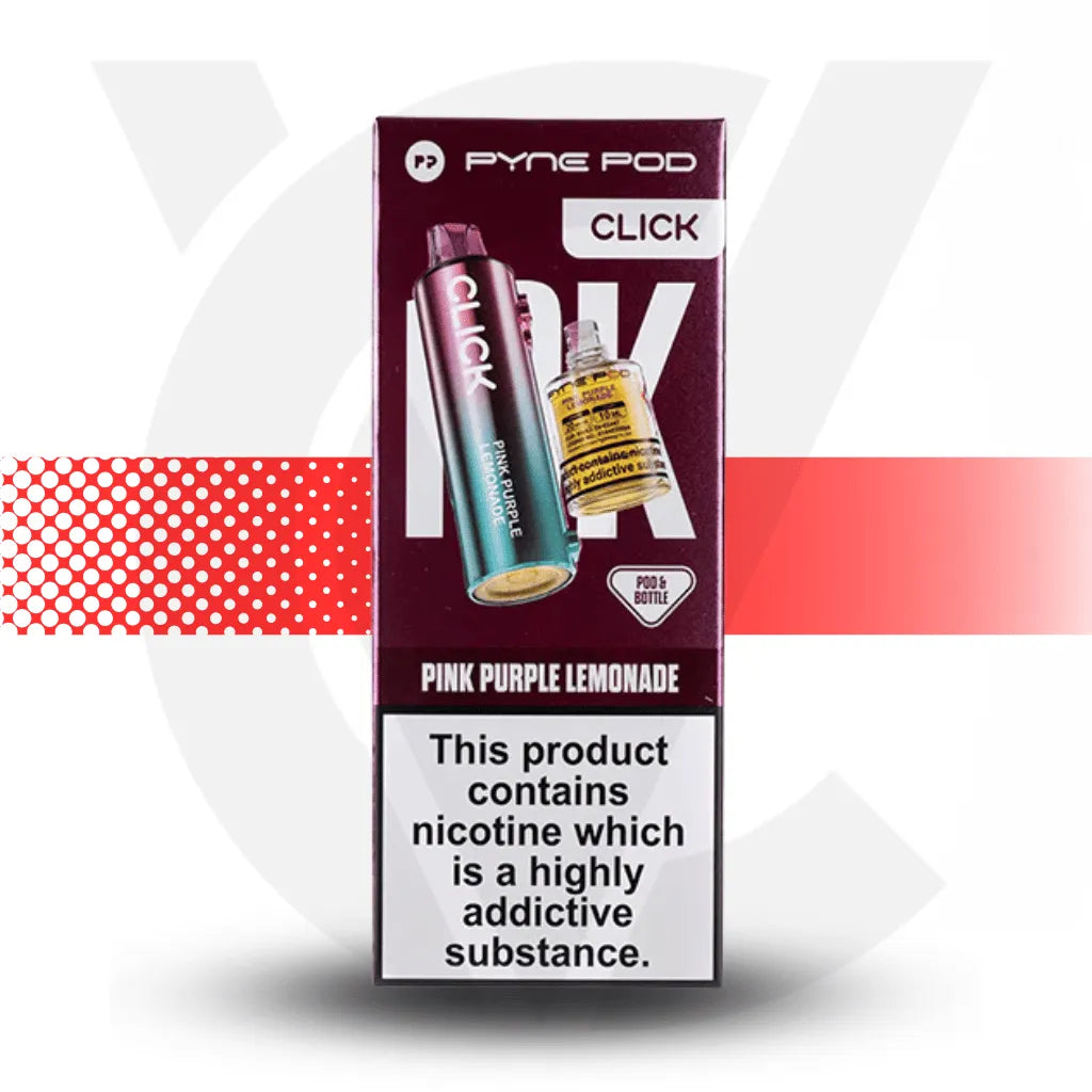 Pyne Pod Click 10K Prefilled Pod - Pink Purple Lemonade | Cloud Vapez UK