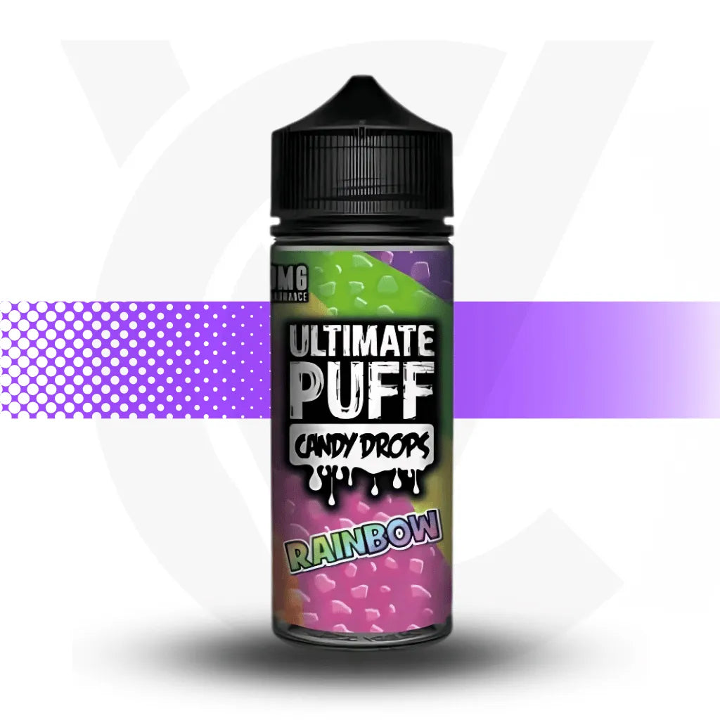 Ultimate Puff 100ml Short Fill - Rainbow Candy Drops l Cloud Vapez UK