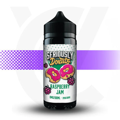 Seriously 100ml E-Liquid - Raspberry Jam- Donuts | Cloud Vapez UK