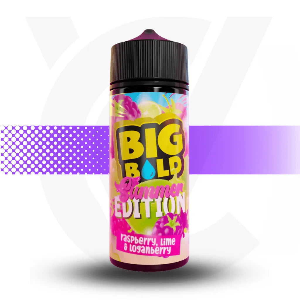 Big Bold 100ml E-Liquid - Raspberry Lime Loganberry - Summer Edition l Cloud Vapez UK