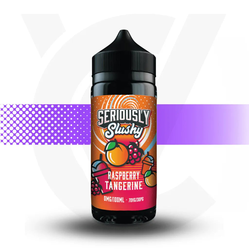 Seriously 100ml E-Liquid - Raspberry Tangerine - Slushy l Cloud Vapez UK