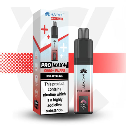 Hayati Pro Max + 6000 Disposable Vape - Red Apple Ice | Cloud Vapez UK