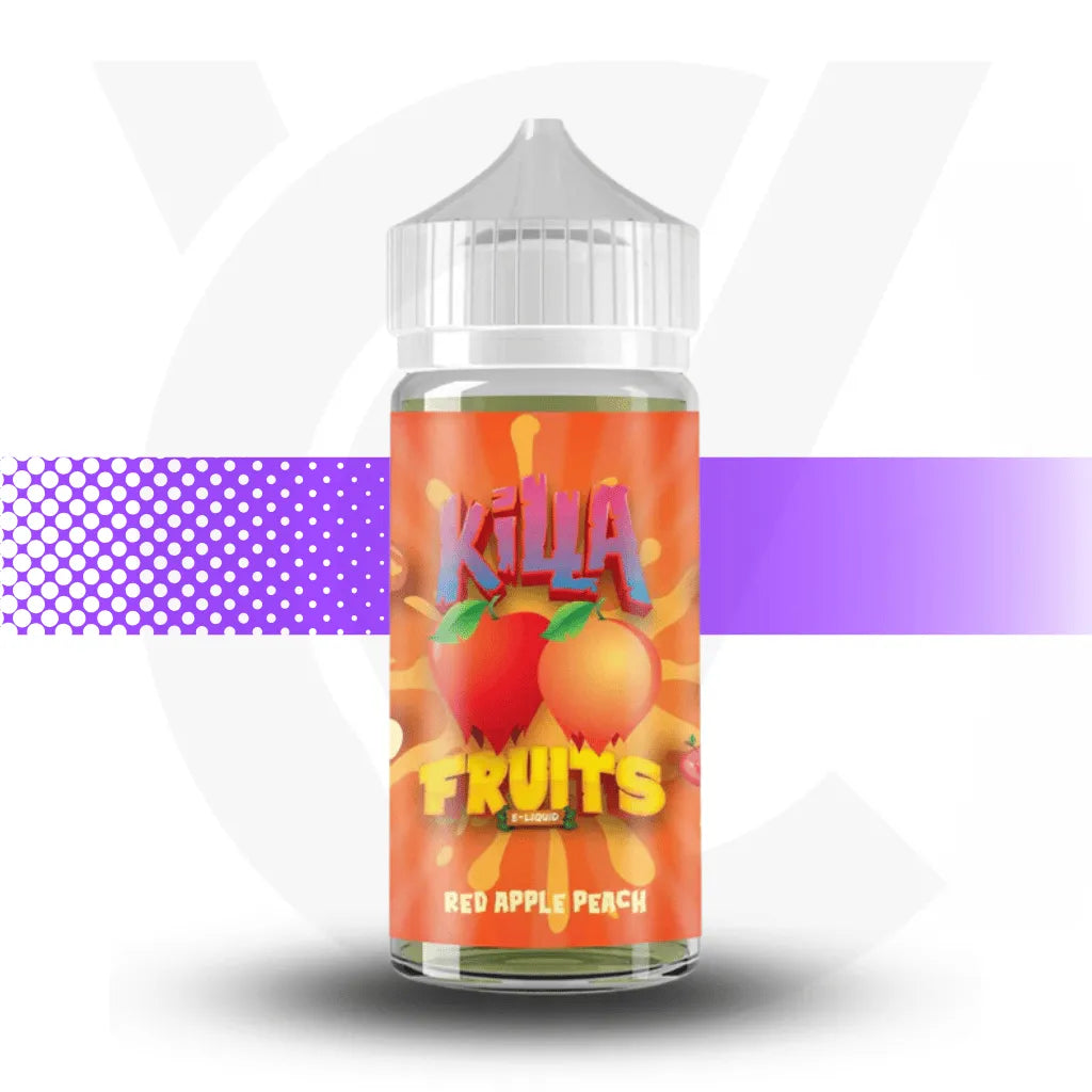 Killa Fruits 100ml E-Liquid - Red Apple Peach l Cloud Vapez UK