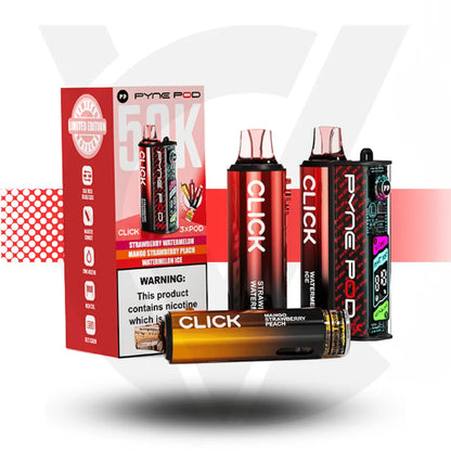 Pyne Pod Click 50K Disposable Pod Kit - Red Edition | Cloud Vapez UK