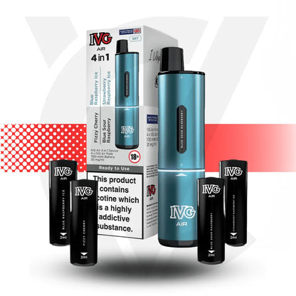 IVG Air 4 In 1 Prefilled Pod Kit - Sky Edition | Cloud Vapez UK