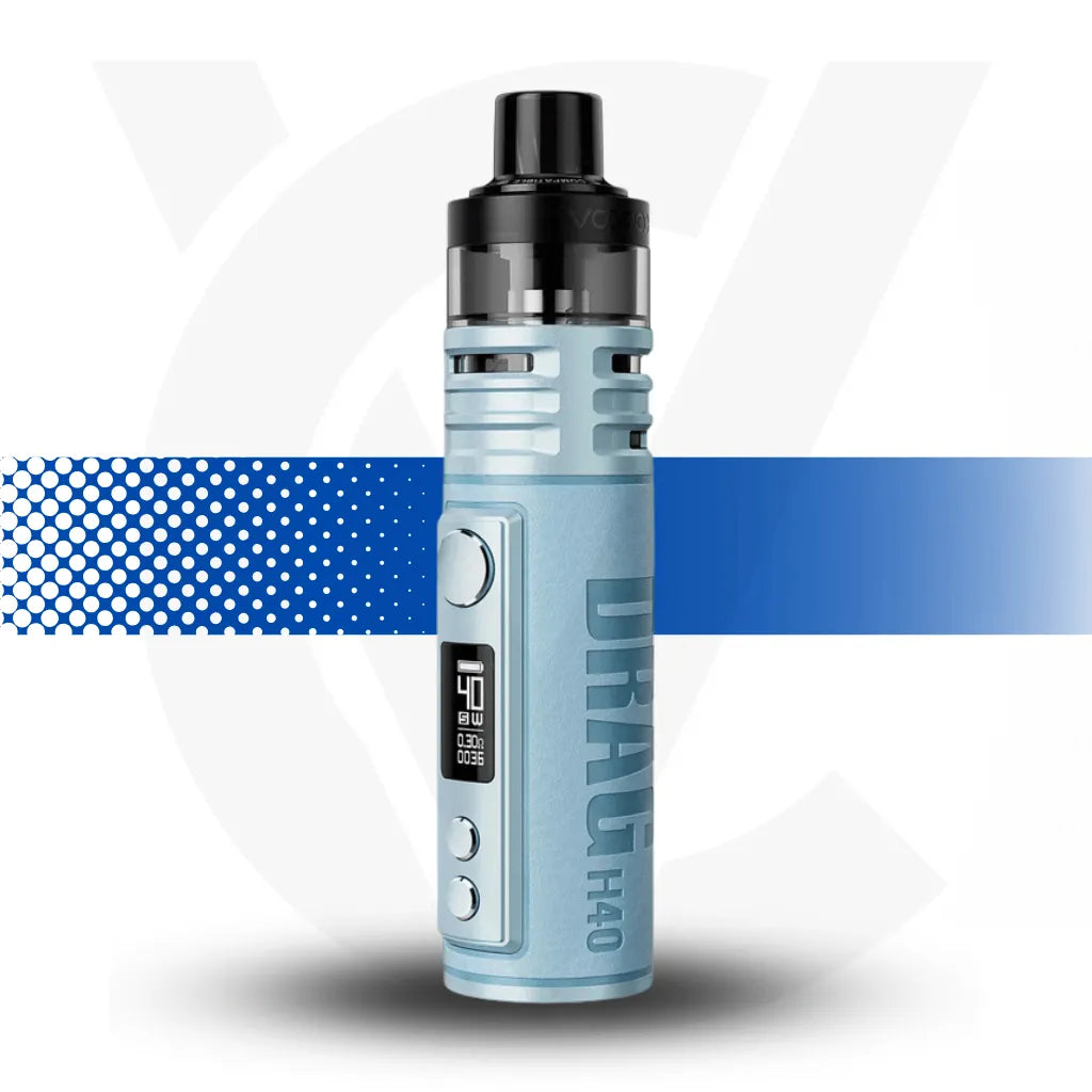 Voopoo Drag H40 Vape Kit - Snow Blue l Cloud Vapez UK