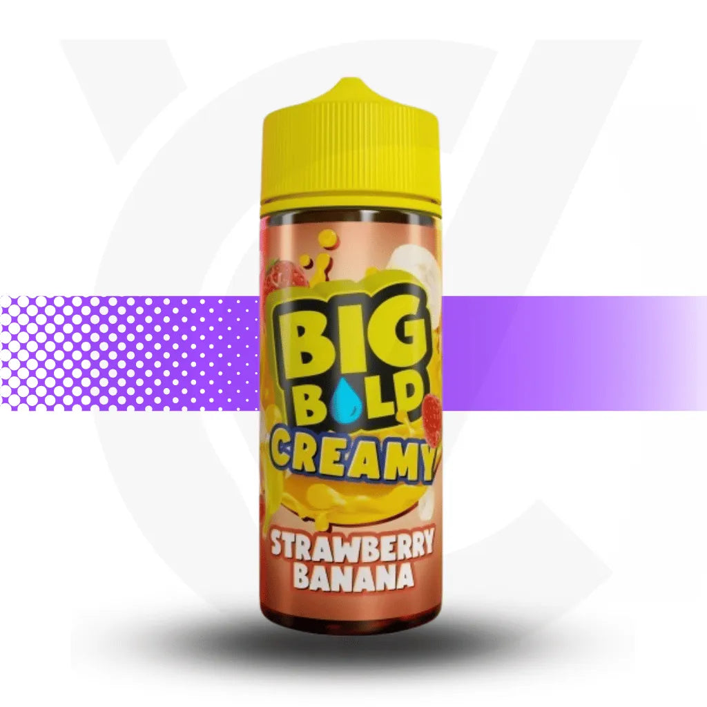 Big Bold 100ml E-Liquid - Strawberry Banana - Creamy l Cloud Vapez UK