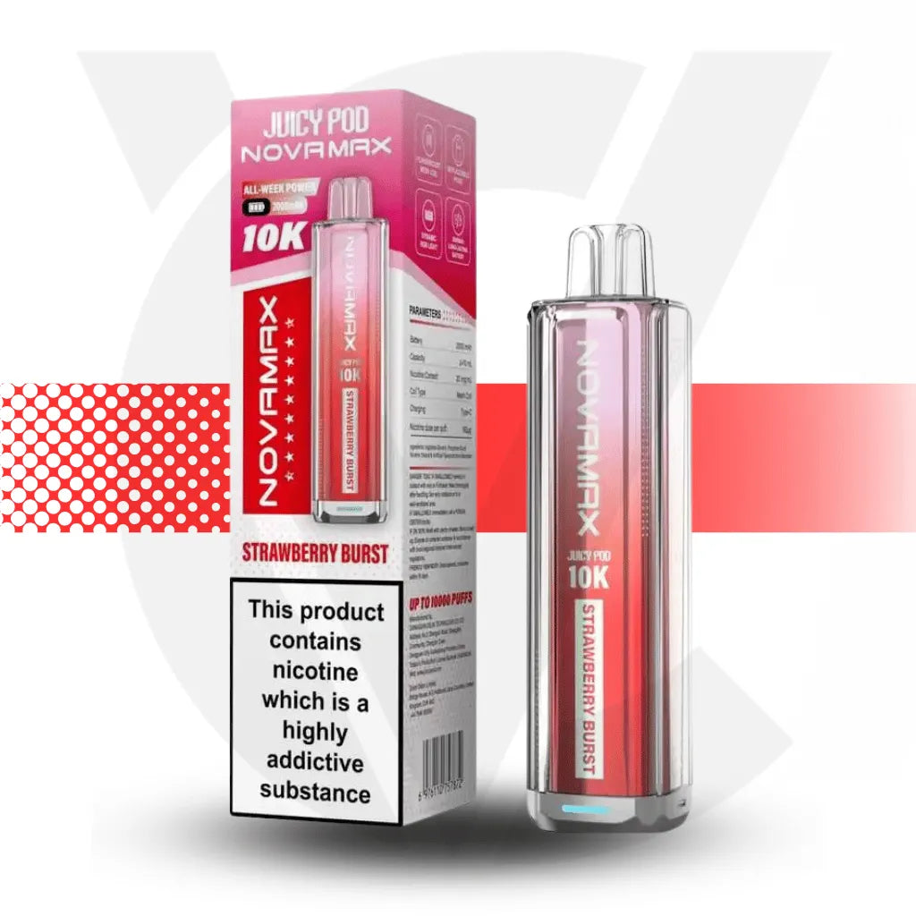 Juicy Pod 10K Prefilled Pod Kit - Strawberry Burst | Cloud Vapez UK