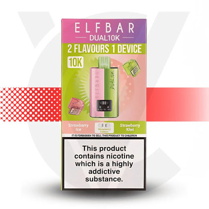 Elf Bar Dual 10K Pod Kit - Strawberry Edition | Cloud Vapez UK