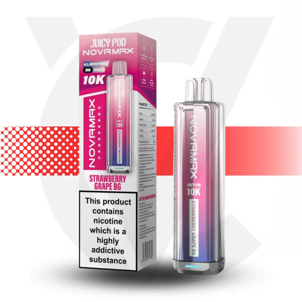 Juicy Pod 10K Prefilled Pod Kit - Strawberry Grape GB | Cloud Vapez UK