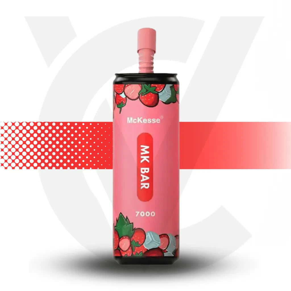 Mckesse Bar 7000 Disposable Vape - Strawberry Ice Cream l Cloud Vapez UK