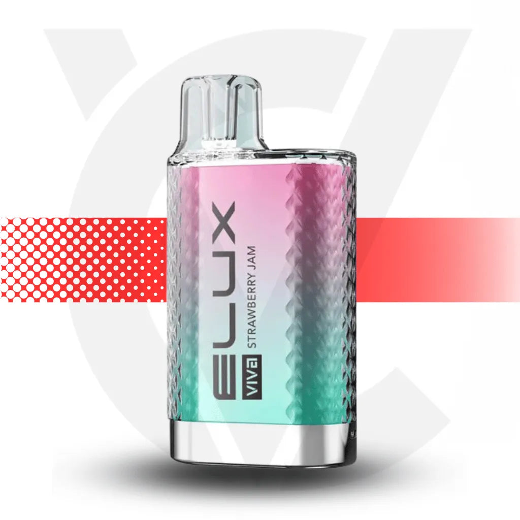 Elux Viva 600 Disposable Vape - Strawberry Jam l Cloud Vapez UK