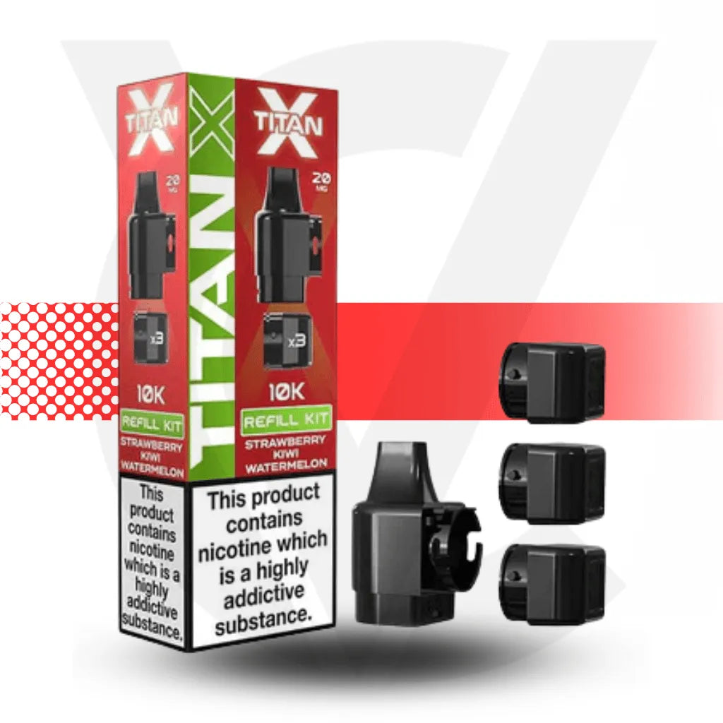 Titan X 10K Prefilled Pod - Strawberry Kiwi Watermelon | Cloud Vapez UK