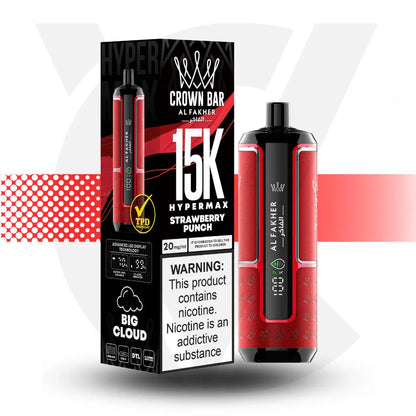 Al Fakher Crown Bar 15k Disposable Vape - Strawberry Punch l Cloud Vapez UK