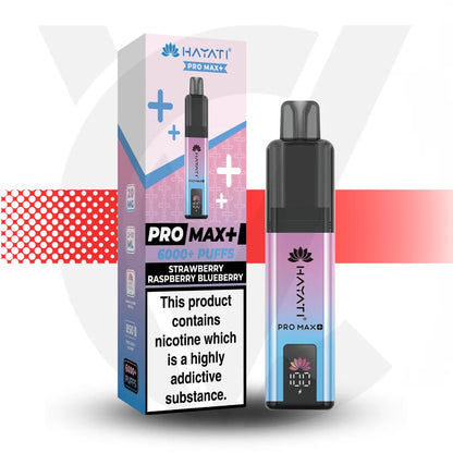 Hayati Pro Max + 6000 Disposable Vape - Strawberry Raspberry Blueberry | Cloud Vapez UK