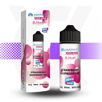 Hayati Pro Max 100ml E-Liquid - Strawberry Raspberry Ice l Cloud Vapez UK