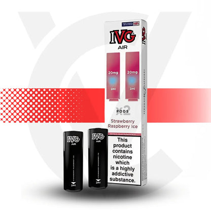 IVG Air Prefilled Pods - Strawberry Raspberry Ice | Cloud Vapez UK