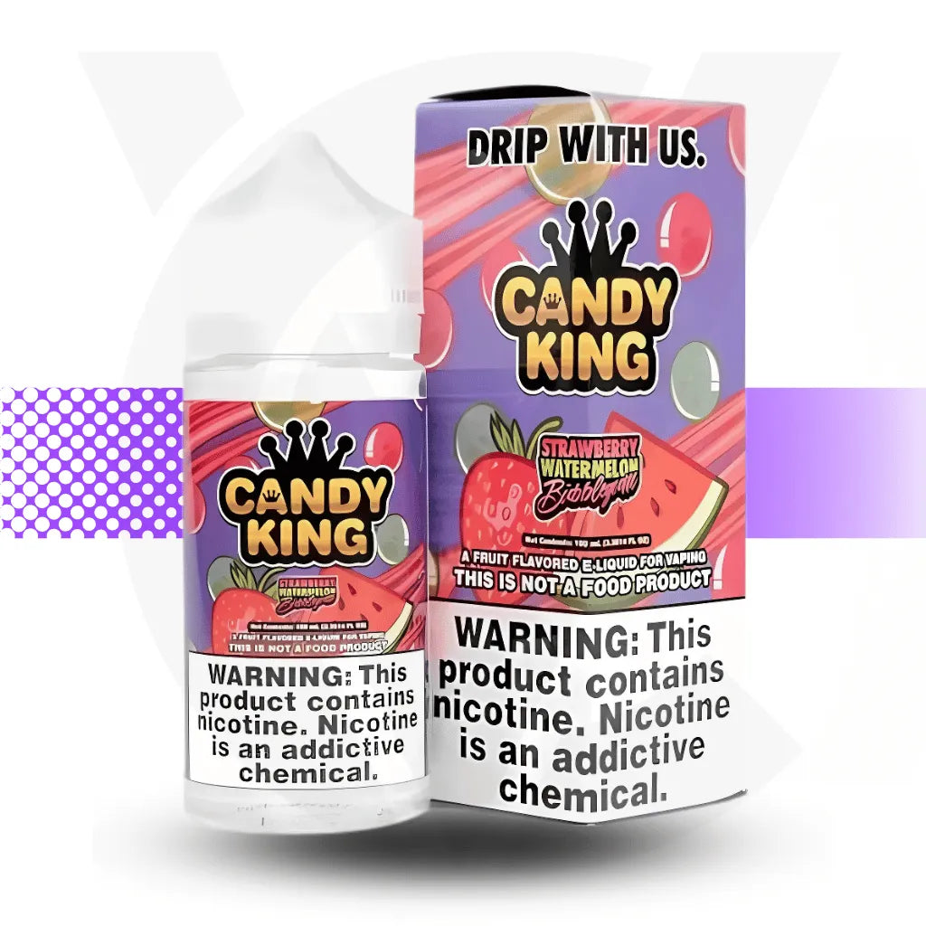Candy King 100ml E-Liquid - Strawberry Watermelon Bubblegum | Cloud Vapez UK