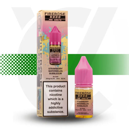 Elux Firerose 5000 20mg Nic Salt - Strawberry Watermelon Bubblegum | Cloud Vapez UK
