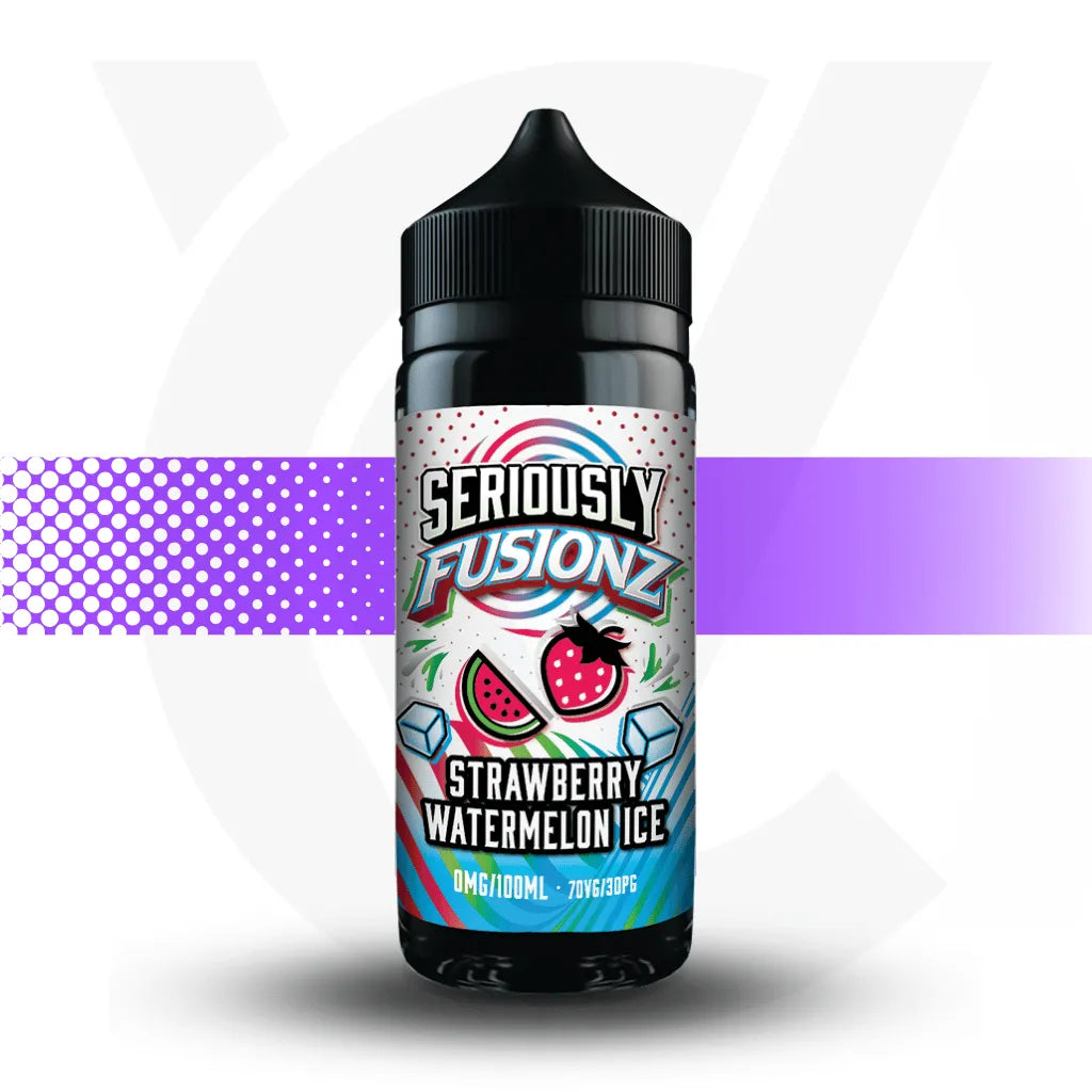 Seriously 100ml E-Liquid - Strawberry Watermelon Ice - Fusionz | Cloud Vapez UK